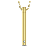 Tachyon, Vertical Light Pendant -Gold (Mini-V-Light-G)