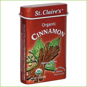 St. Claire's Organic Herbal Cinnamon Pastilles