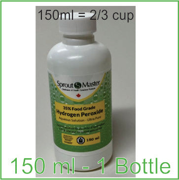 35% Food Grade Hydrogen Peroxide - 150 ml 