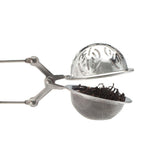 Tea infuser tongs, leaf design