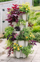GardenStalk Vertical Planter 5 tier -Stone