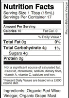 Mousto Balsamic Vinegar (organic) nutrition facts