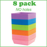 Bootstrap Farmer, 5x5 Shallow Microgreen Trays Assorted colour or Black-8pk