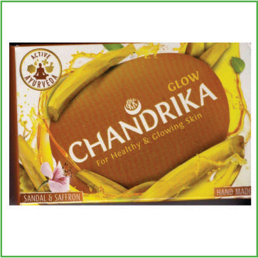 Chandrika Glow Sandal & Saffron Soap 4 pack