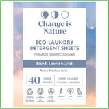 Eco-Laundry Detergent Sheets, Fresh Linen scent