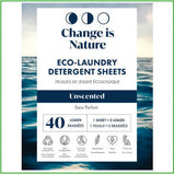 Eco-Laundry Detergent Sheets, unscented