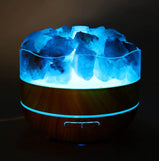 Salt of the Earth Himalayan Salt Aroma Lamp Diffuser LED blue