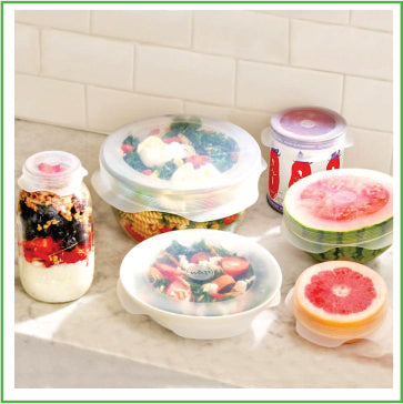 Food Wrap Stretch Lids, Silicone -6pk – Sprout Master