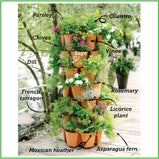 GreenStalk garden planter with herbs -herbs not included