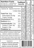 St. Claire's Organics Hot Cocoa, Traditional nutrition facts