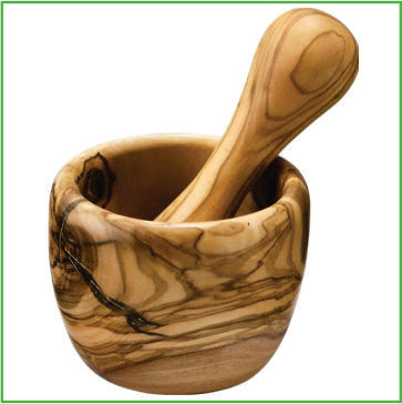 olivewood 2.75 in. mortar and pestle
