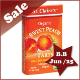 St. Claire's organic sweet peach tarts