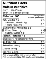 Organic crunchy peanut butter nutrition facts