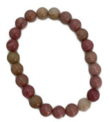 Pink Rhodonite bead bracelet
