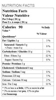 Nutrition facts Cacao, Raw Powder (organic-vegan) 500g