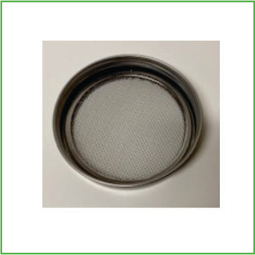 Stainless steel lid with screen -wide mouth jar