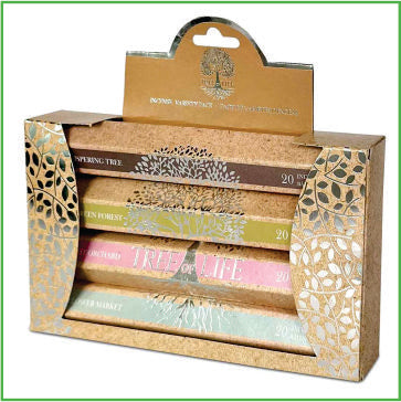 Tree of Life Incense sticks (4x 20cnt) variety pack