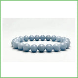 Angelite bead bracelet