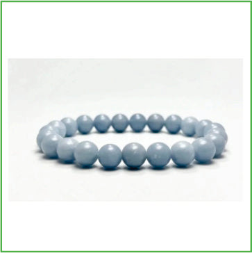 Angelite bead bracelet