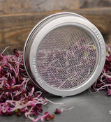 Trellis Stainless Steel Wide Mouth Sprouting Jar Lids (4pk)