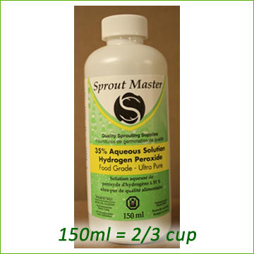 35% Food Grade Hydrogen Peroxide 150 ml