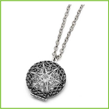 Aromatherapy Locket -Silver Mandala