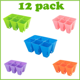 Bootstrap Farmer, 6 Cell Plug Tray Inserts Colors -12pk