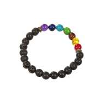 Bead Bracelet -Chakra Lava