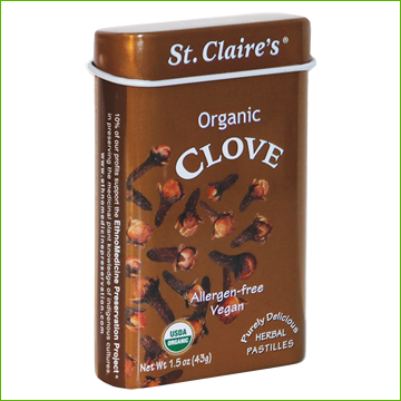 St. Claire's Organic Herbal Clove Pastilles