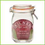 Kilner, Faceted Clip Top Jar 1L