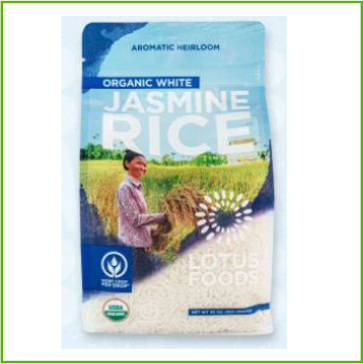 White Jasmine Rice, Organic -850g