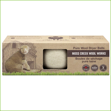 Pure wool dryer balls, moss creek