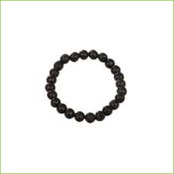 Bead Bracelet -Plain lava