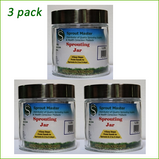 Glass Sprouting Jar 1 L - 3pk