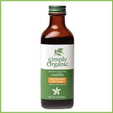 Vanilla Extract Simply Organic non alcoholic 118ml /4oz